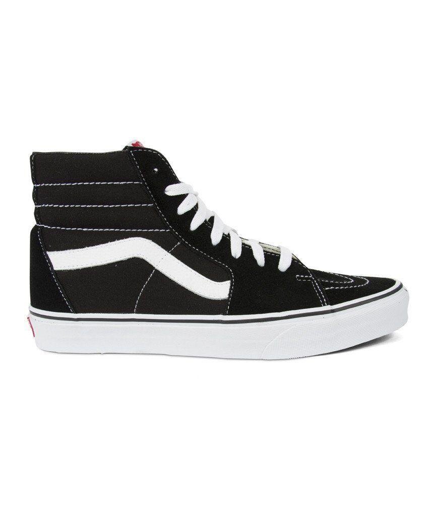 Vans Sk8-Hi Shoes in Black/Black/White — UFO No More