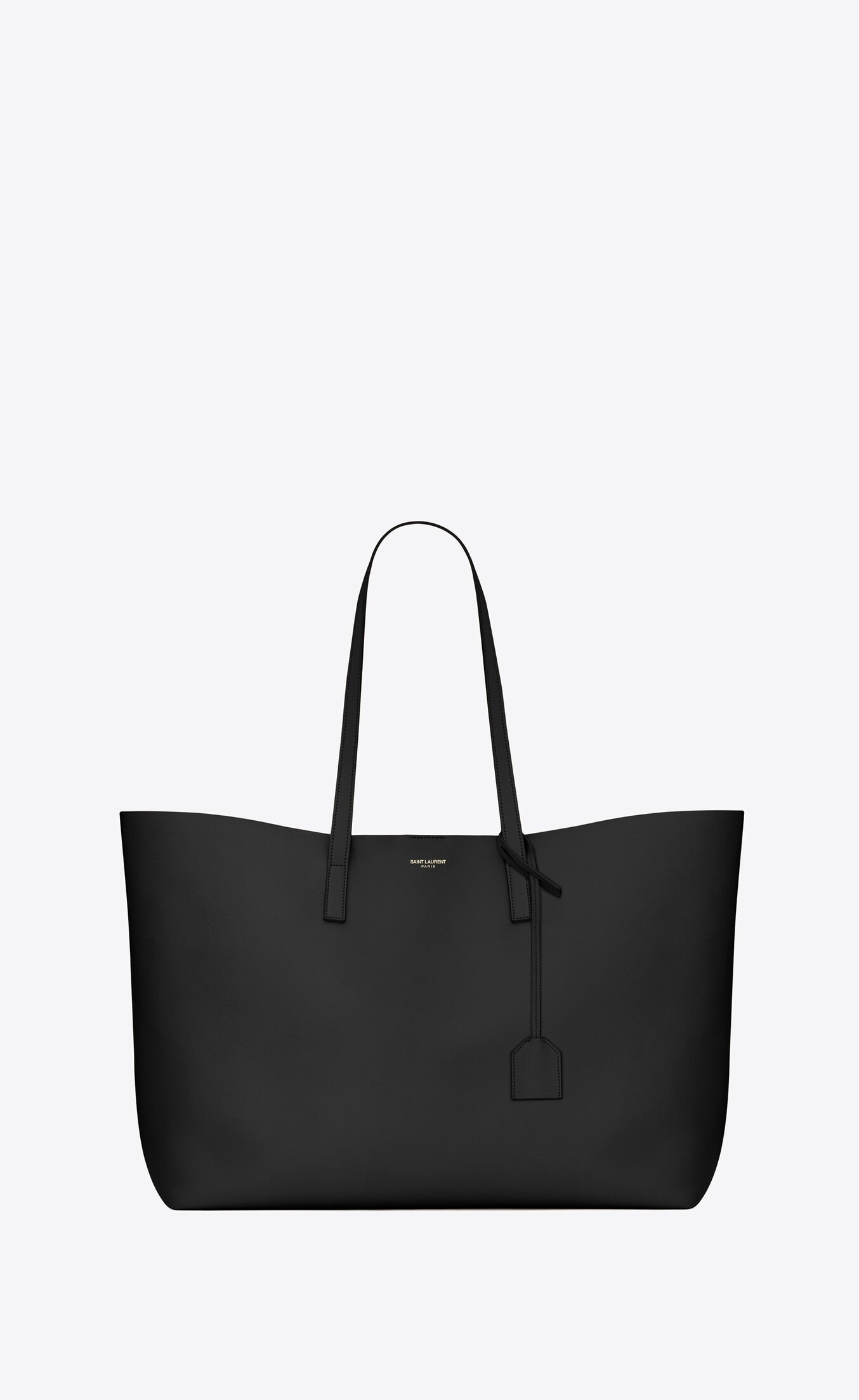Saint Laurent Shopping Bag in Black Supple Leather.jpg