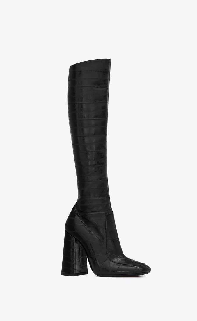 Saint Laurent Jane Knee-High Boots in Eel Skin.jpg