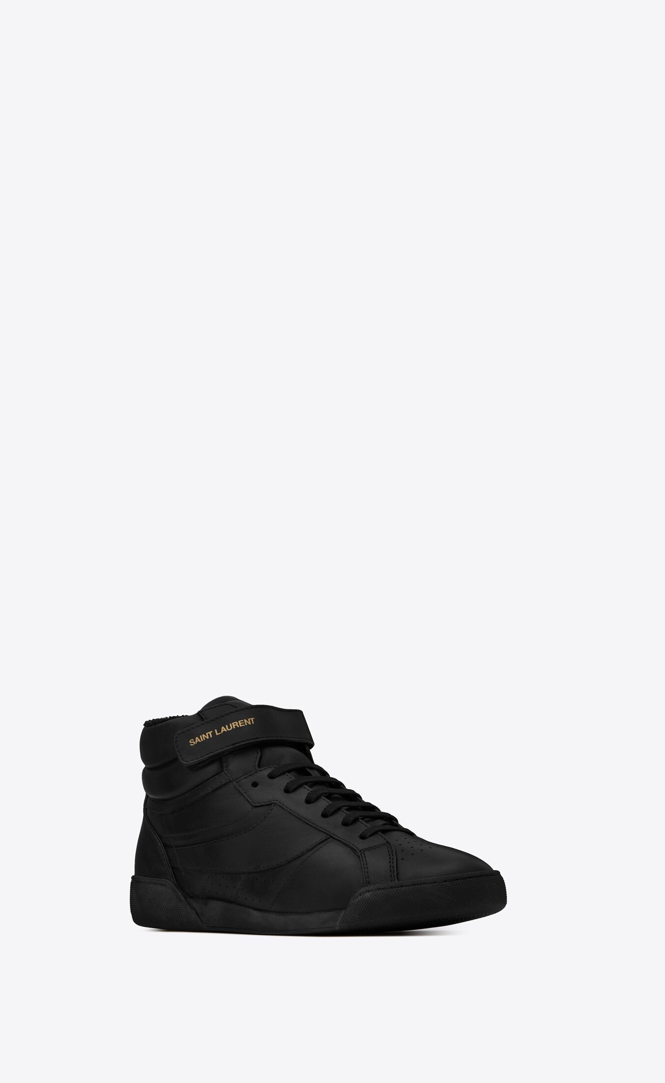 Saint Laurent Lenny Sneakers in Black Leather — UFO No More