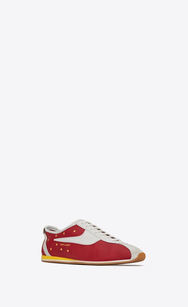 Saint Laurent Jay Sneakers in Red.jpg