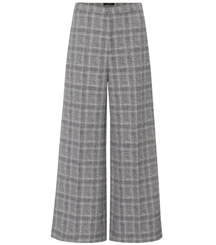 Isabel Marant Trevi Prince of Wales Trousers in Grey