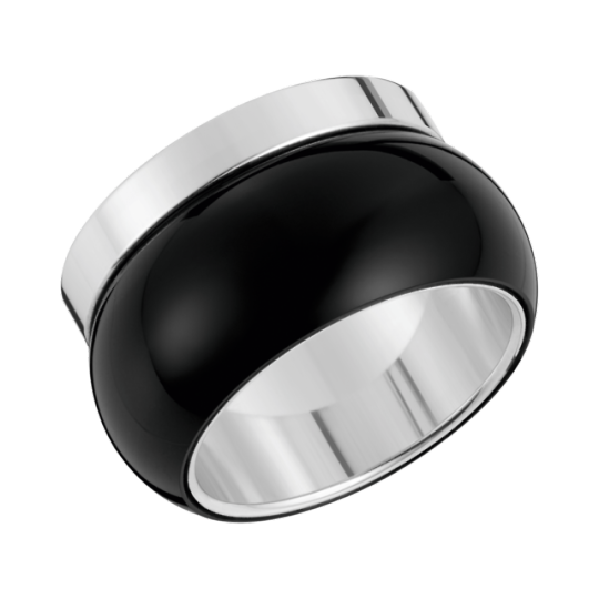 Montblanc Les Aimants Black Sterling Silver Ring.png