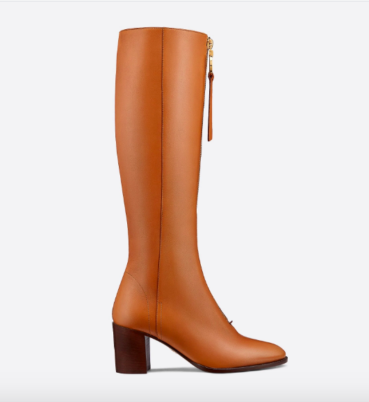 Christian Dior Effrontée Heeled Knee-High Boots in Ochre Soft Calfskin.png