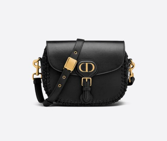 Christian Dior Bobby Bag in Black Grained Calfskin with