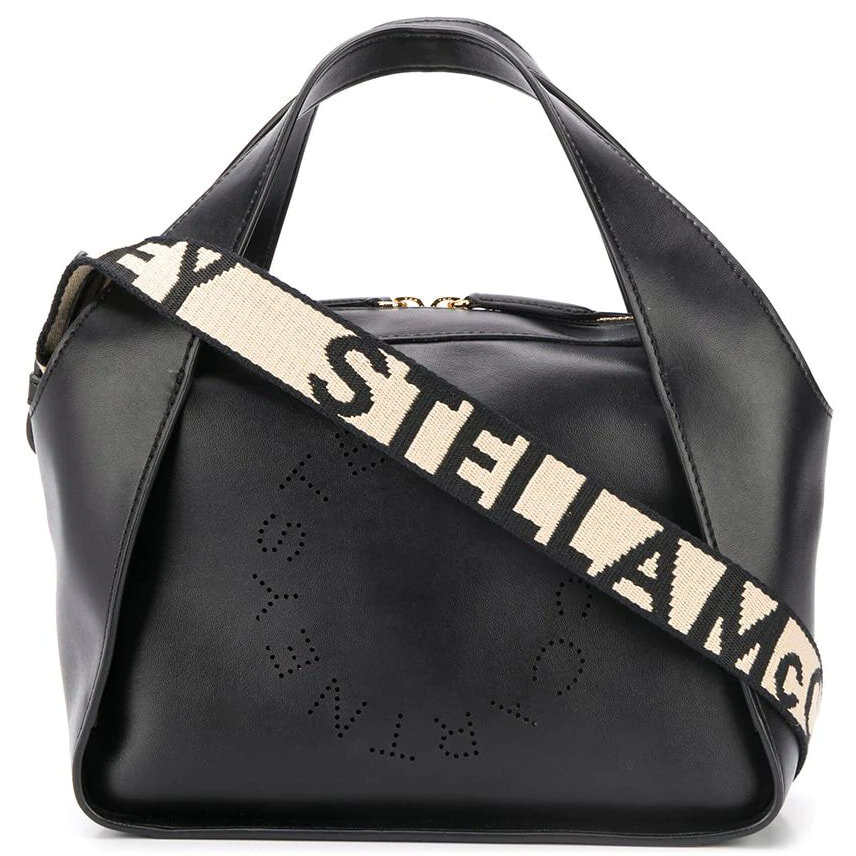 Stella McCartney Stella Small Logo Crossbody Bag in Black — UFO No