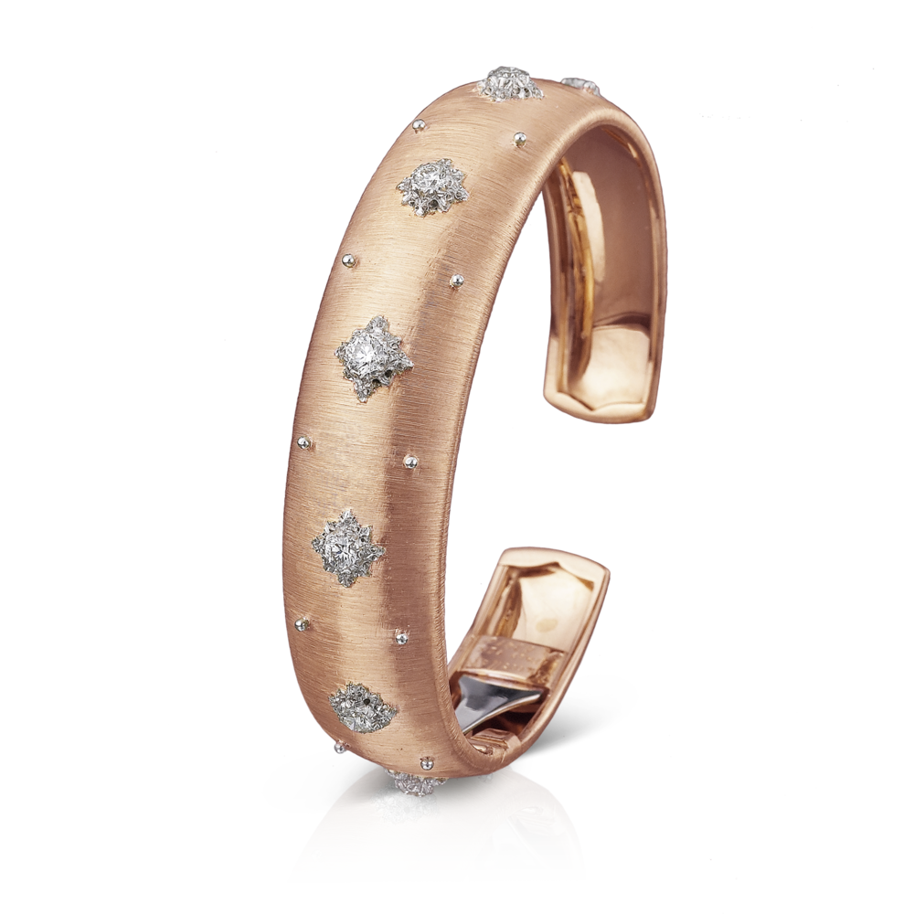 Buccellati Macri Cuff Bracelet in Rose Gold.png