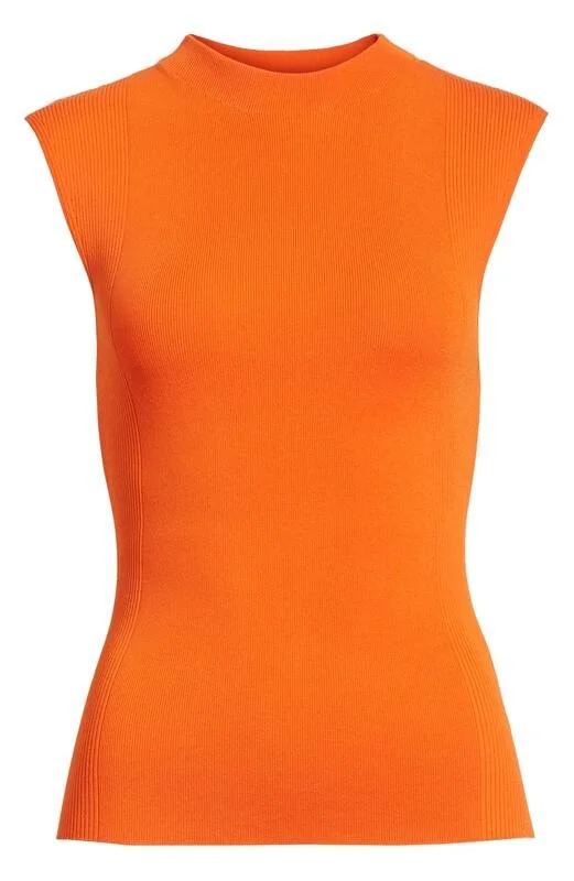 Hugo Boss Fasmine Knit Tank Top in Orange