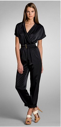 Hugo Boss Faux Wrap Silk Jumpsuit