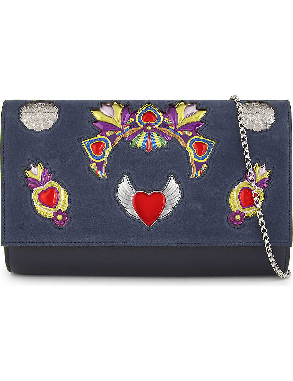 Christian Louboutin Paloma Clutch in Heart-Embossed Mexiloubi Calf.jpg