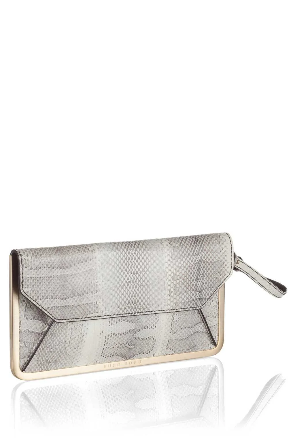 Hugo Boss Prika-E Clutch in Watersnake Leather