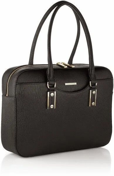 Hugo Boss Medi-F Business Bag in Black Leather