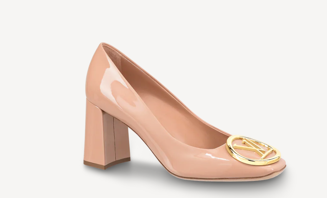 Louis Vuitton Madeleine Pumps in Blush Patent Leather