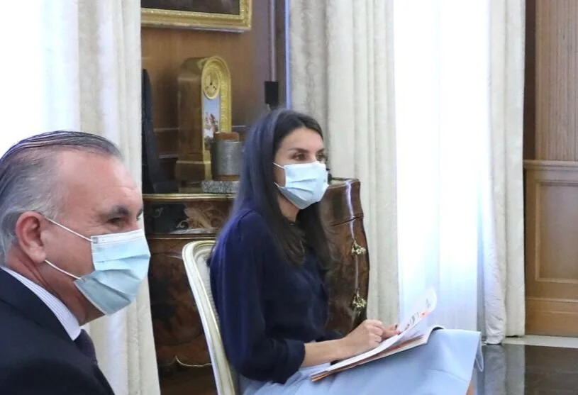 Queen Letizia hosts audiences at Zarzuela Palace