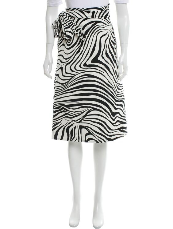 Céline Zebra Print Wrap Skirt.jpg