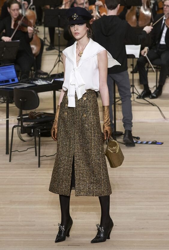 Chanel Vintage Midi Skirt, $791, farfetch.com
