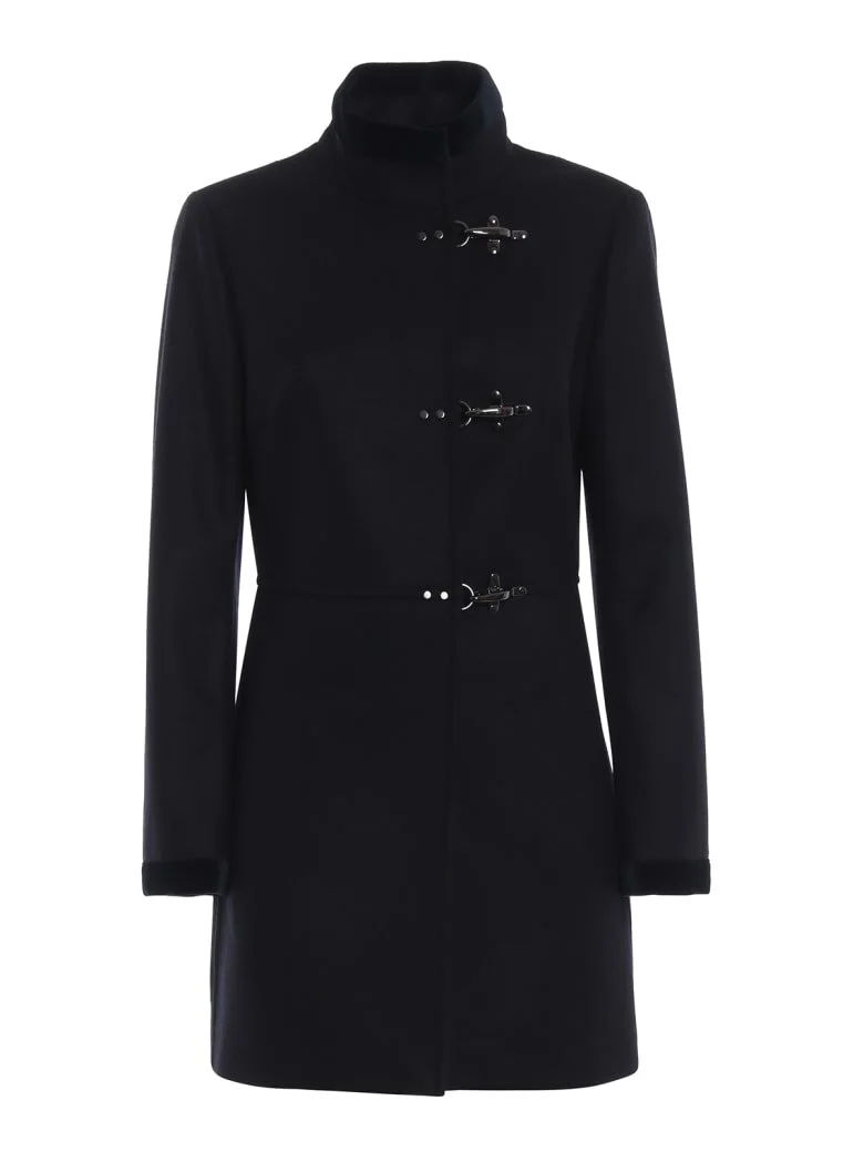 Fay Virginia Coat in Black