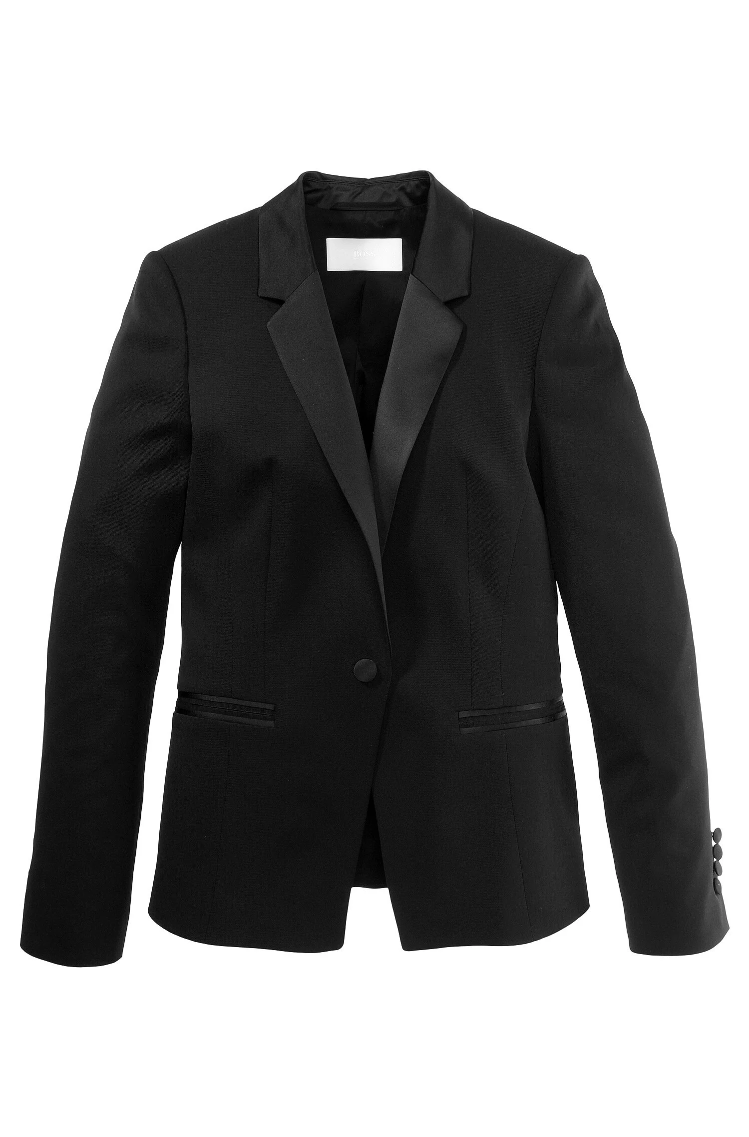 Hugo Boss Jawona Tuxedo Blazer in Black