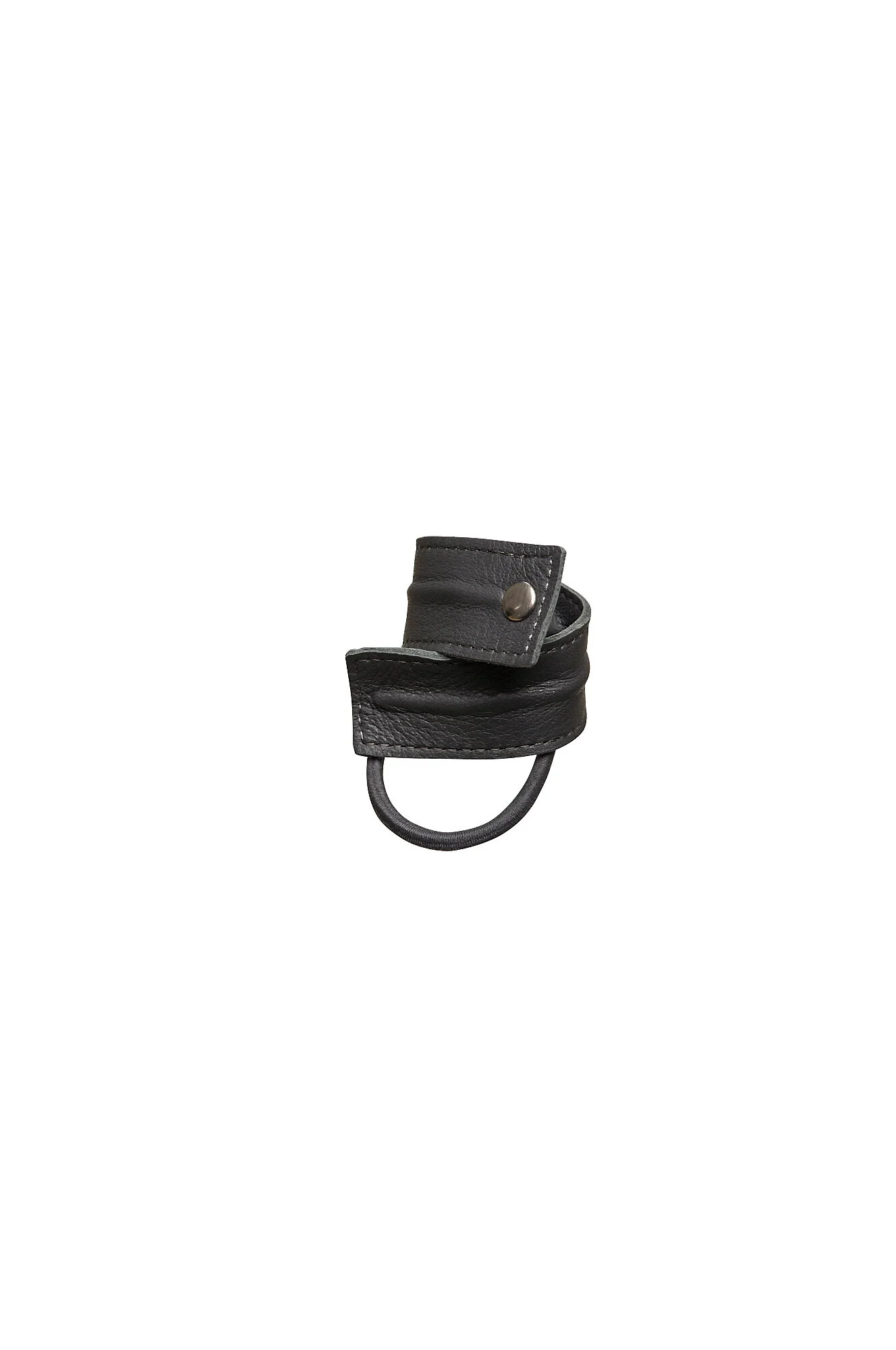 Corinne Short Leather Band in Black