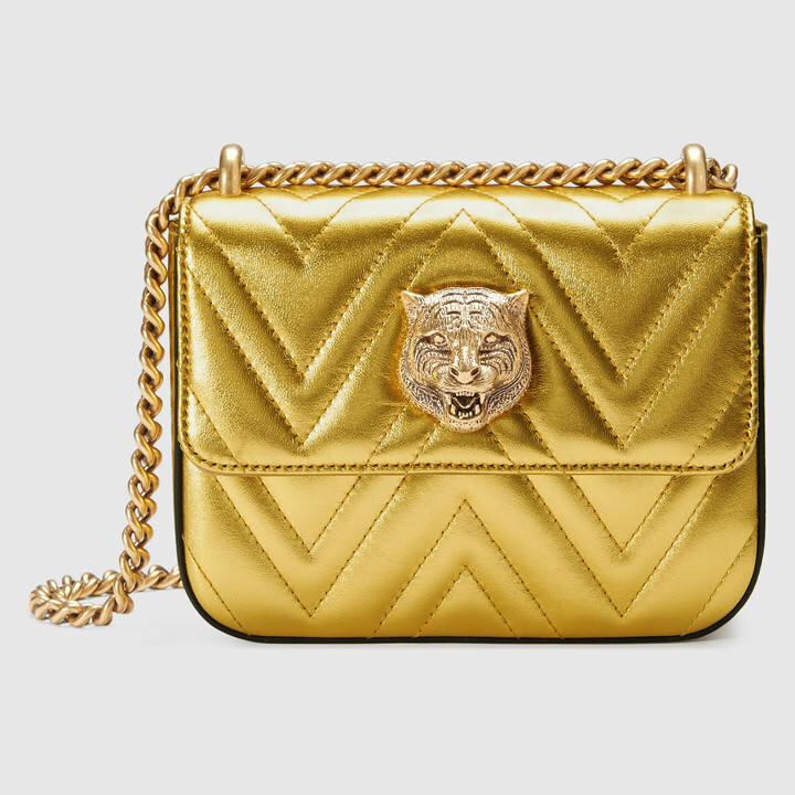Gucci Animalier Broadway Bag in Gold Metallic — UFO No More