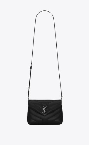 Saint Laurent LouLou Matelassé Toy Bag in Black Leather with Silver Hardware  — UFO No More