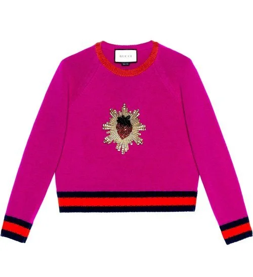 Gucci Strawberry Embroidered Knit Top.jpg