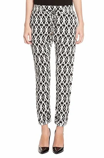 Hugo Boss Sharony Drawstring Aztec Print Trousers