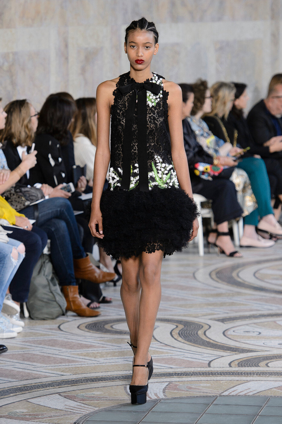 Giambattista Valli HC Bow-Embellished Macramé Lace Dress.jpg