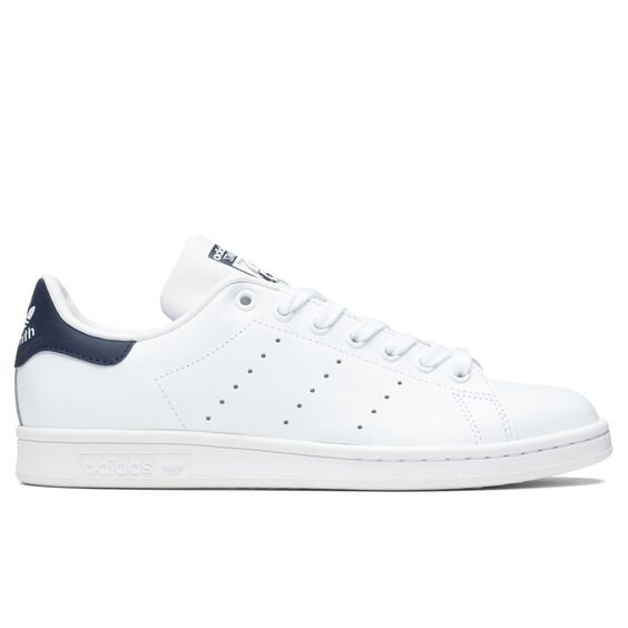 Adidas Stan Shoes in Core White/Dark Blue — No More