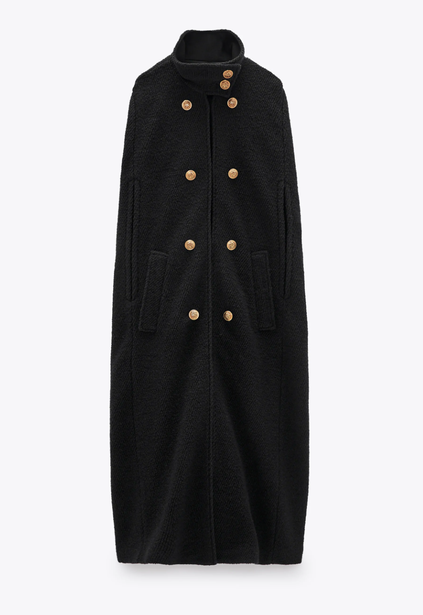 Zara Limited Edition Wool Blend Cape
