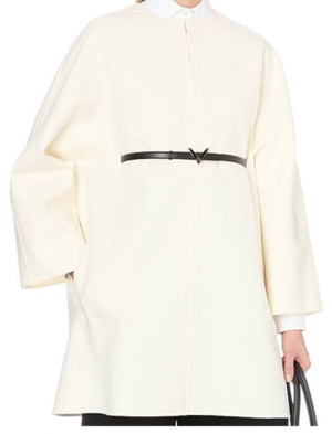 Valentino Belted Wool and Cashmere-blend Coat