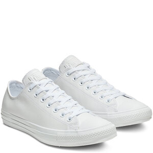 hvis du kan pas bryder daggry Converse Chuck Taylor All Star Low Top Shoes in White Mono Leather — UFO No  More