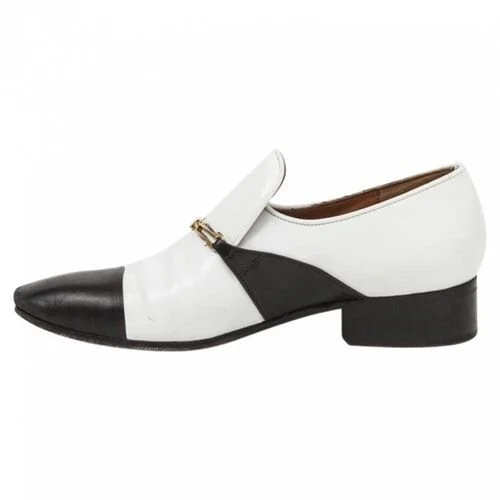 Céline Contrast Leather Loafers