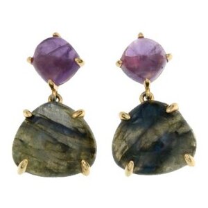 Coolook Sarin Earrings in Amethyst &amp; Labradorite