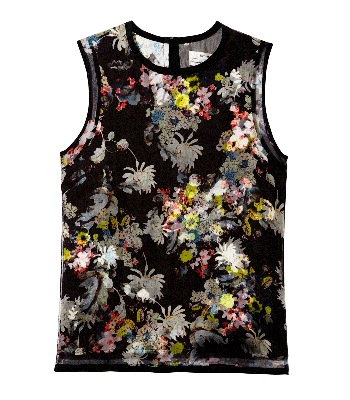 Erdem Solange Layered Silk Top