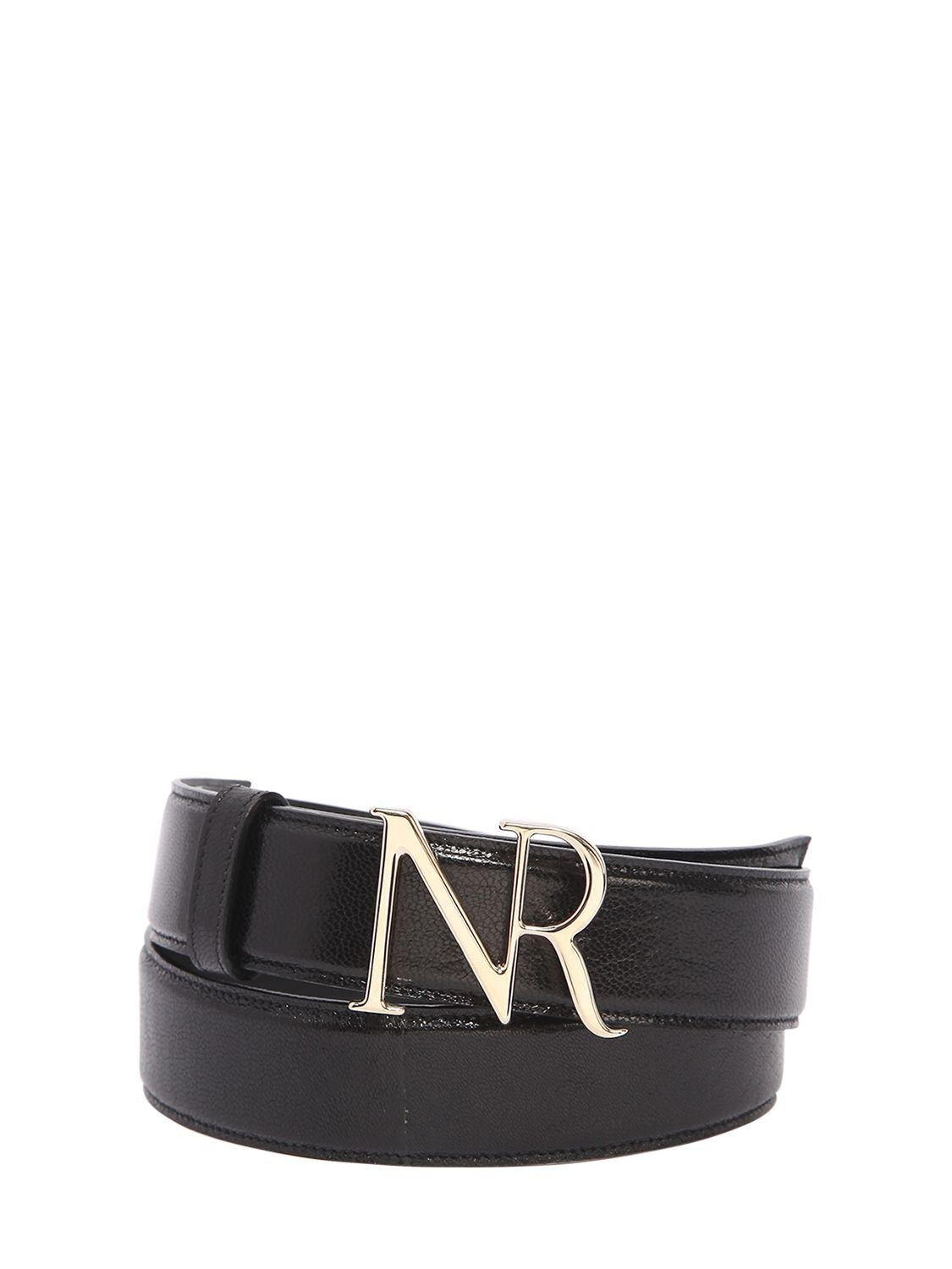 Nina Ricci NR Logo Belt in Black.jpg