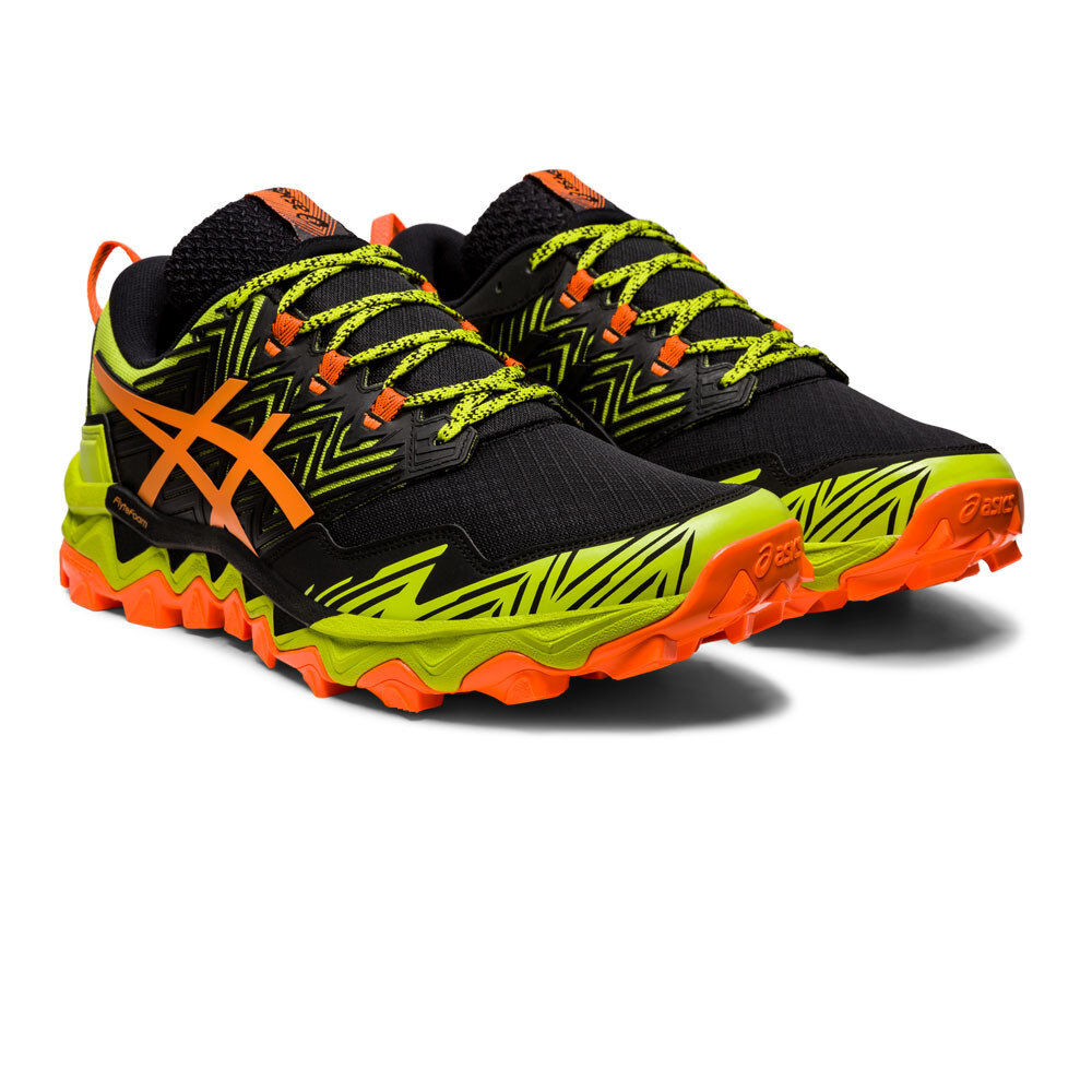 ASICS Gel Fujitrabuco 8 Trail Running Shoes in Neon Lime:Shocking Orange.jpg