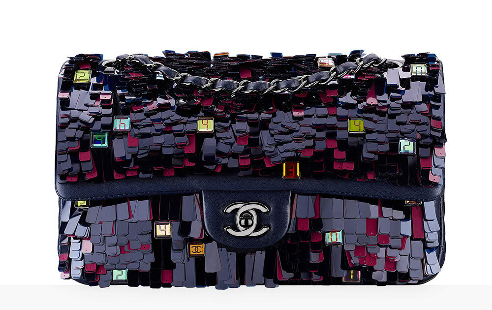 Chanel Mademoiselle Flap Bag in Black Chevron Leather — UFO No More