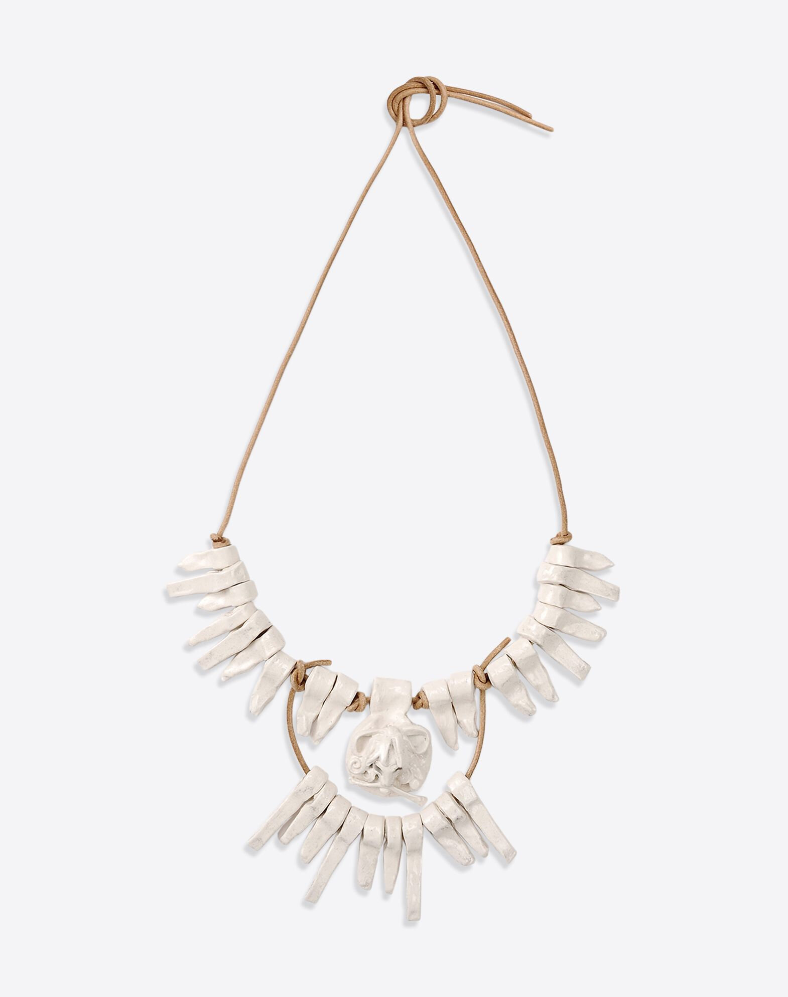 Valentino White Metal Necklace.jpg
