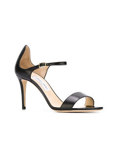Jimmy Choo Lance 100 Sandals in Black Patent Leather — UFO No More