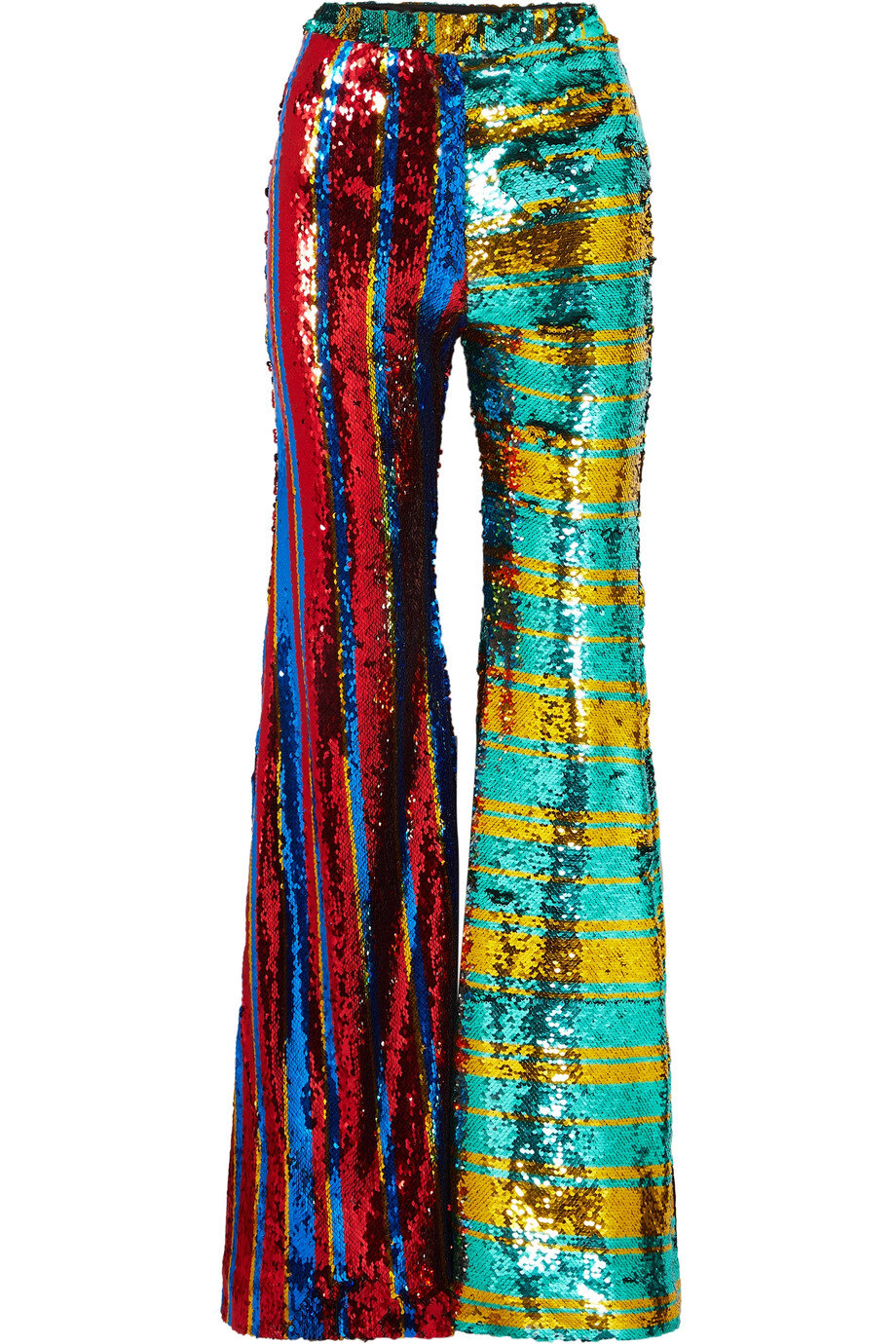 Halpern Striped Sequinned Contrast Trousers.jpg