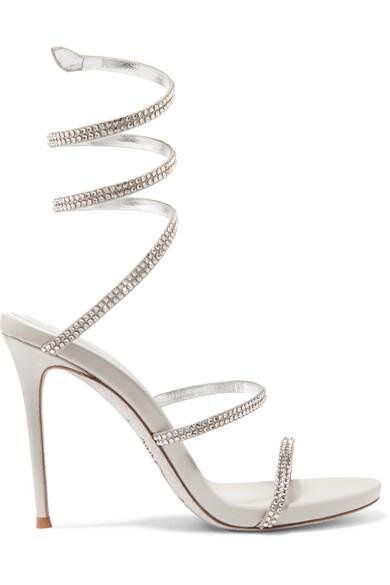 René Caovilla Cleo Sandals in Crystal-Embellished Silver Leather.jpg