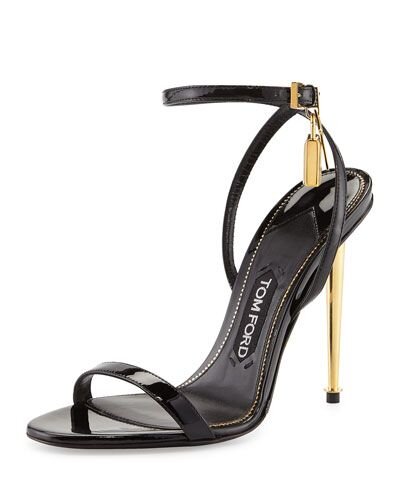 Tom Ford Padlock Sandals in Black