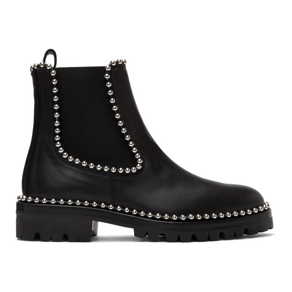 Alexander Wang Spencer Boots in Black Leather — UFO No More