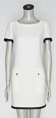 Felipe Varela Mod Mini Dress in White
