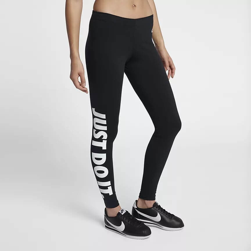 Nike Leg-A-See Just Do It Leggings in Black — UFO No More