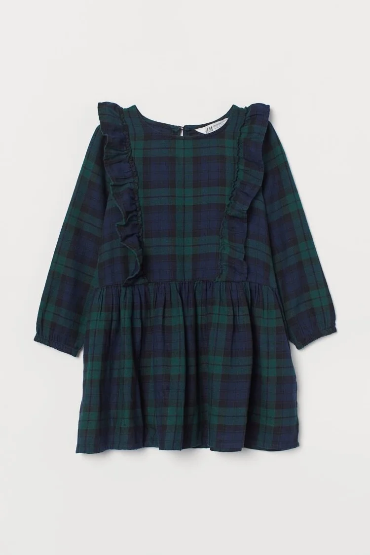 h&m blue plaid dress Mixed Blue Plaid Custom Blazer