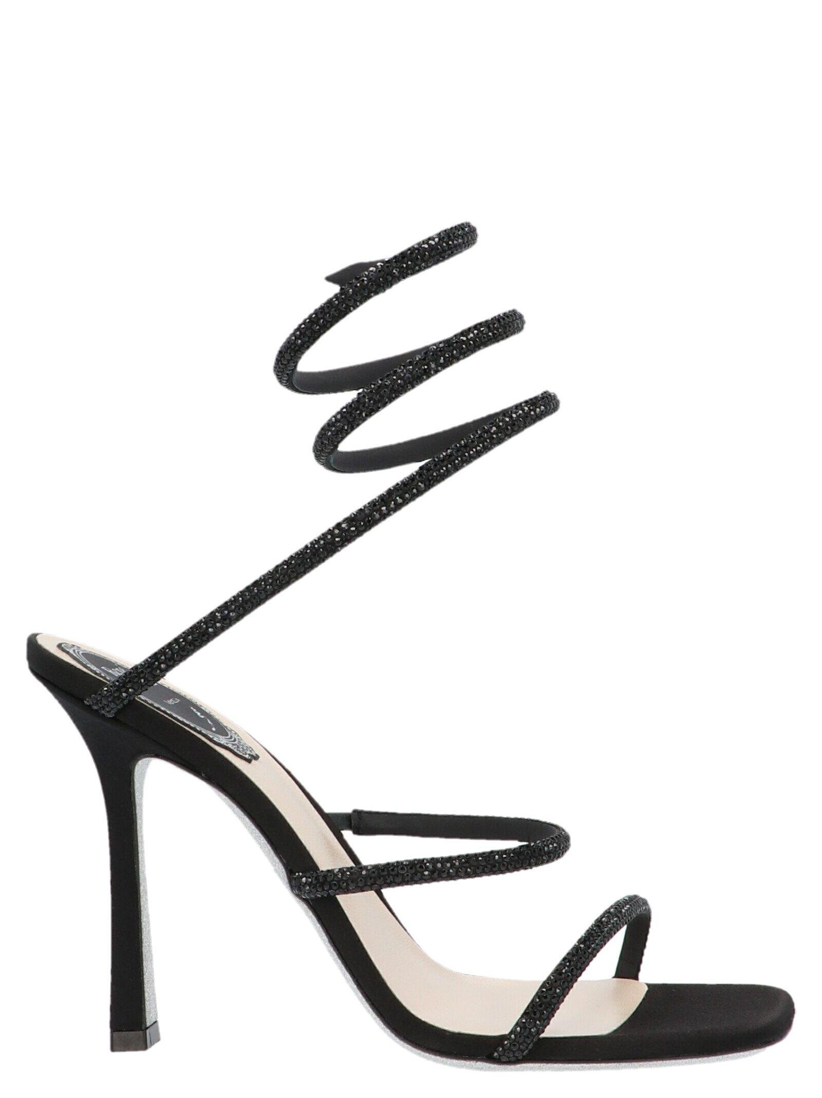 René Caovilla Cleo Sandals in Crystal-Embellished Black Leather.jpg