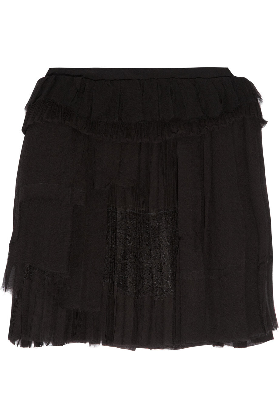 Nina Ricci Tiered Silk-Chiffon Skirt.jpg