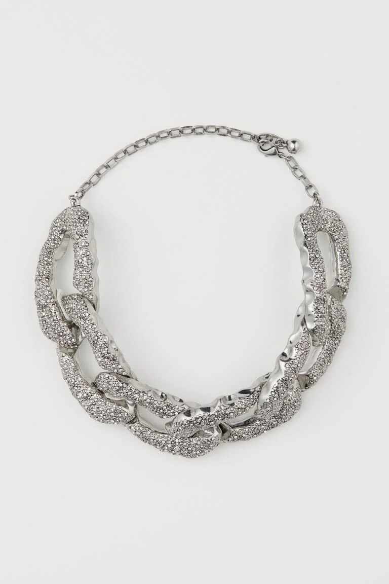 H&M Conscious Collection Rhinestone-Decorated Necklace